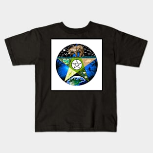 Four Directions - North - Tarot Suit - Earth Kids T-Shirt